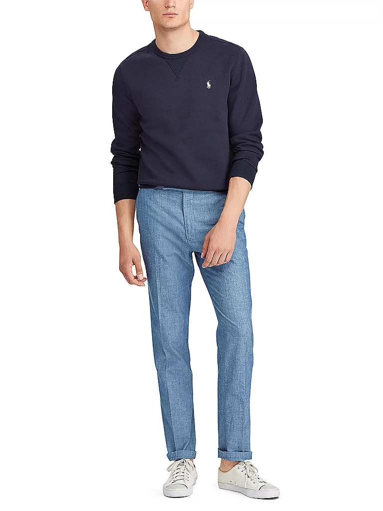 Polo Ralph Lauren pour homme. 710888284001 Pull Sleeve navy (L), Casuel, Coton, Classique, Marine 2